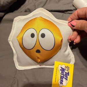Yellow Emoji Squeaky Dog Toy